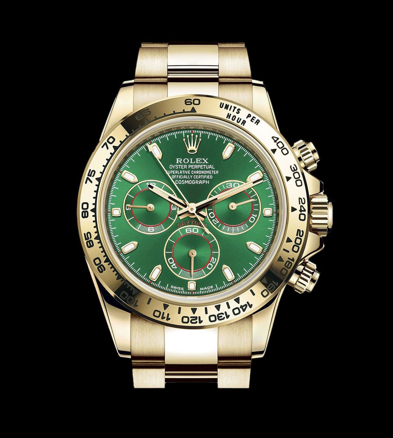 Daytona Cosmograph gold 18k Green John Mayer