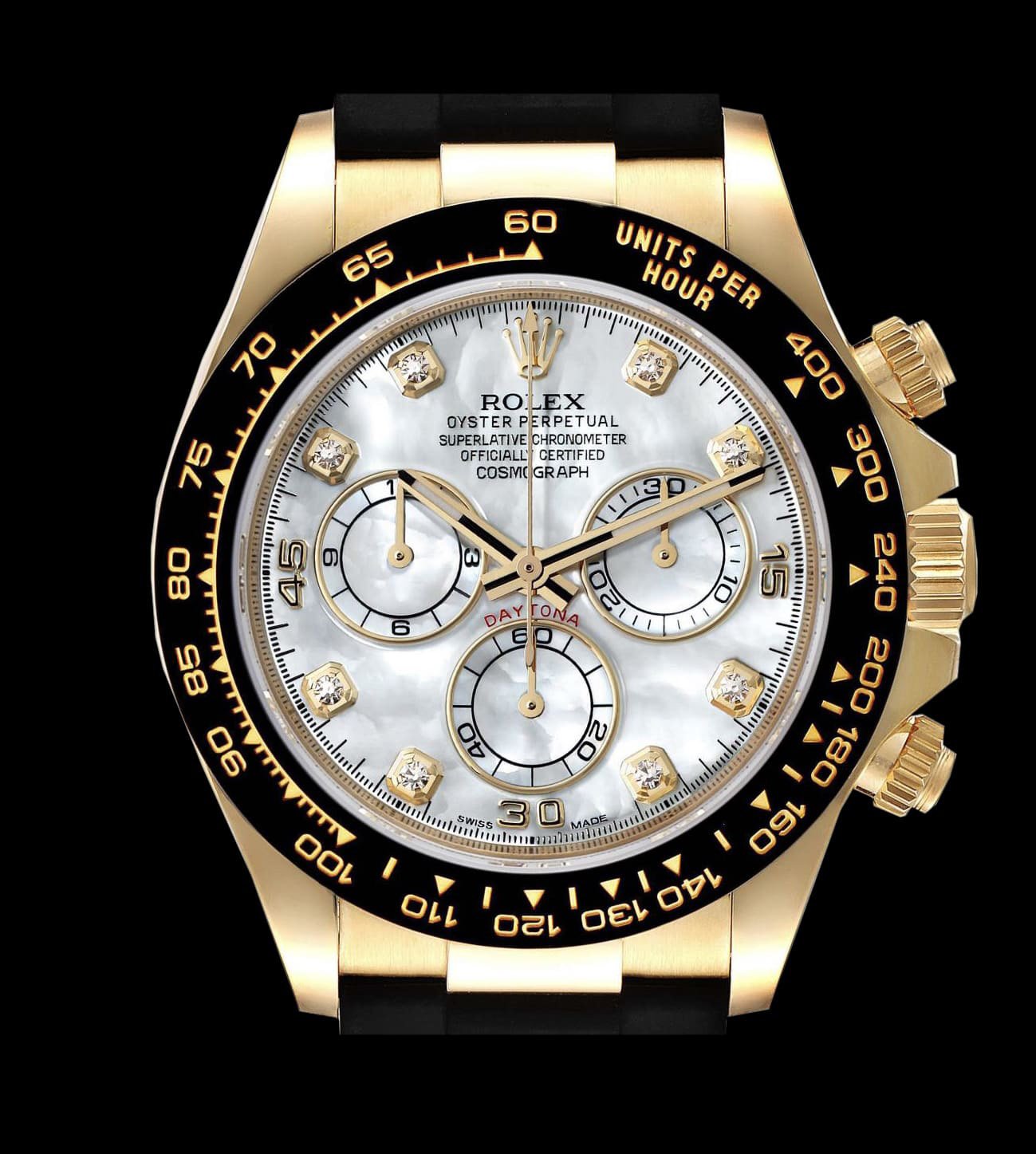 Daytona Cosmograph Oysterflex Diamonds / Pearl Gold