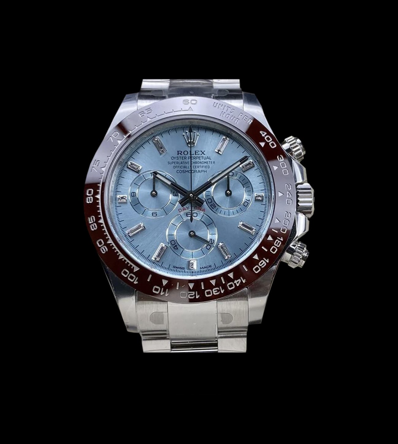 Daytona Cosmograph steel Ice Blue Platinum Diamonds
